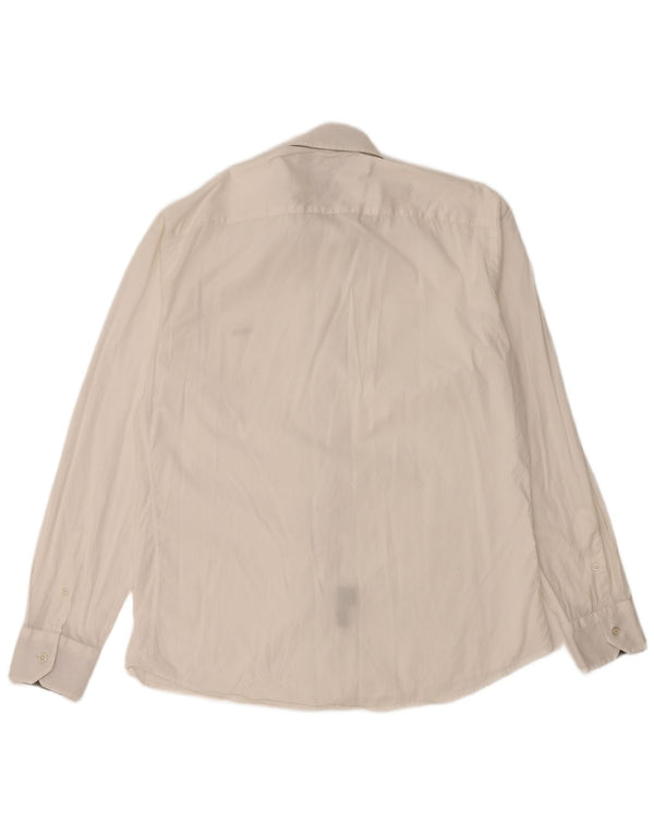 Koszula męska Harmont & Blaine o wąskim kroju XL, biała, bawełniana