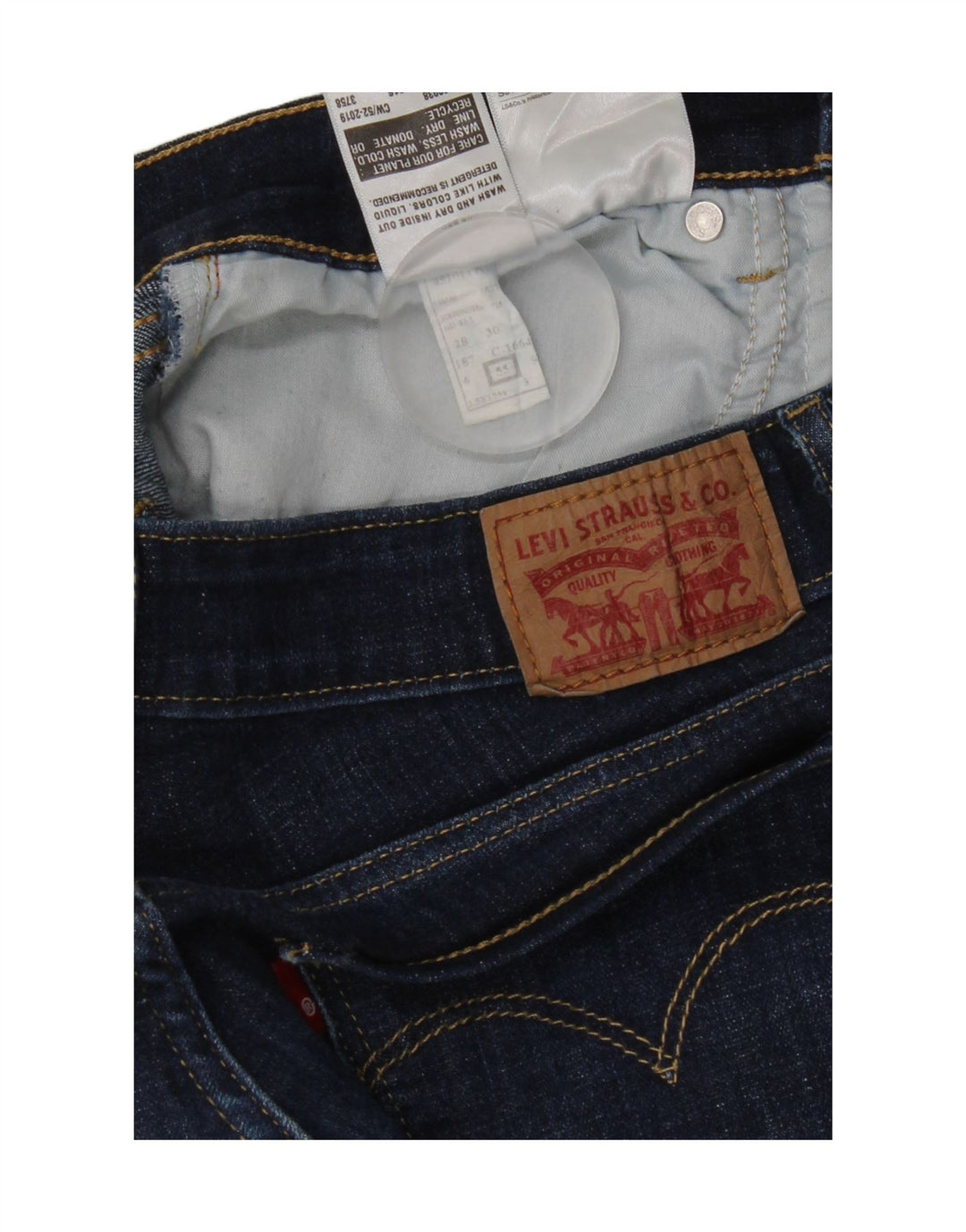 Damskie jeansy Levi's Bootcut W28 L30 Niebieska bawełna