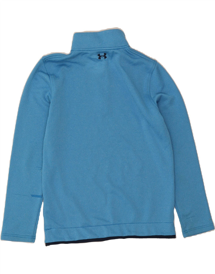 UNDER ARMOUR Boys Zip Neck Sweatshirt Jumper 13-14 YearsXL  Blue Polyester Vintage Under Armour and Second-Hand Under Armour from Messina Hembry 