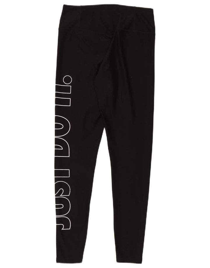 Damskie legginsy Nike Dri Fit Graphic UK 10, małe, czarne, poliestrowe