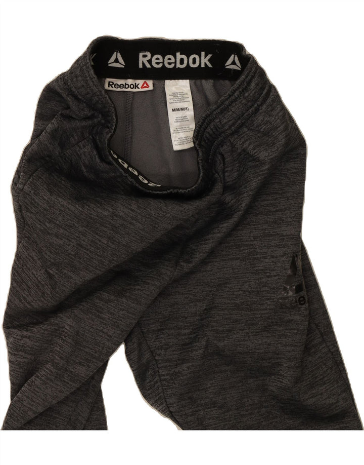 REEBOK Boys Tracksuit Trousers Joggers 7-8 Years Medium  Grey Polyester Vintage Reebok and Second-Hand Reebok from Messina Hembry 