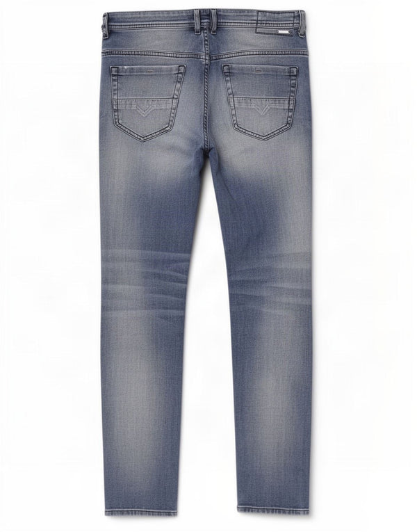 Męskie jeansy Diesel Slim W34 L34 Niebieskie bawełniane