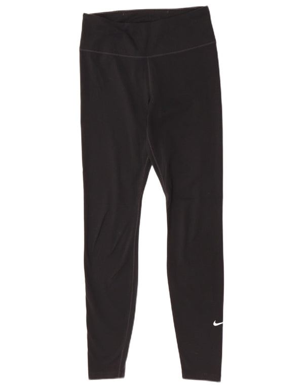 Damskie legginsy Nike Dri Fit UK 8, małe, czarne, poliestrowe, sportowe