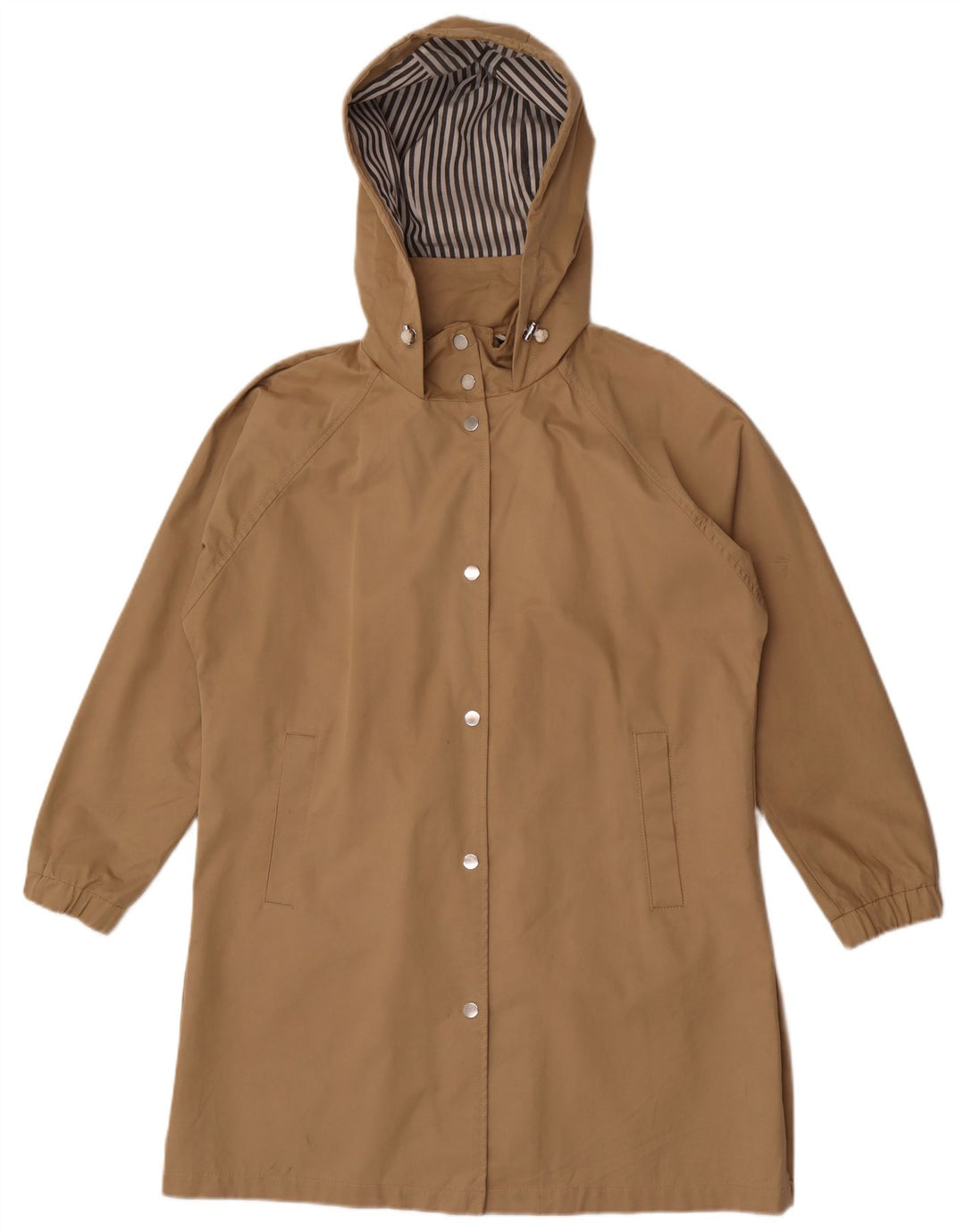 Damski płaszcz przeciwdeszczowy Zara Oversize z kapturem UK 10 Small Beige