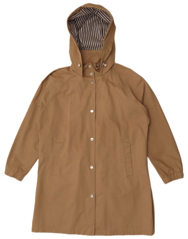 Damski płaszcz przeciwdeszczowy Zara Oversize z kapturem UK 10 Small Beige