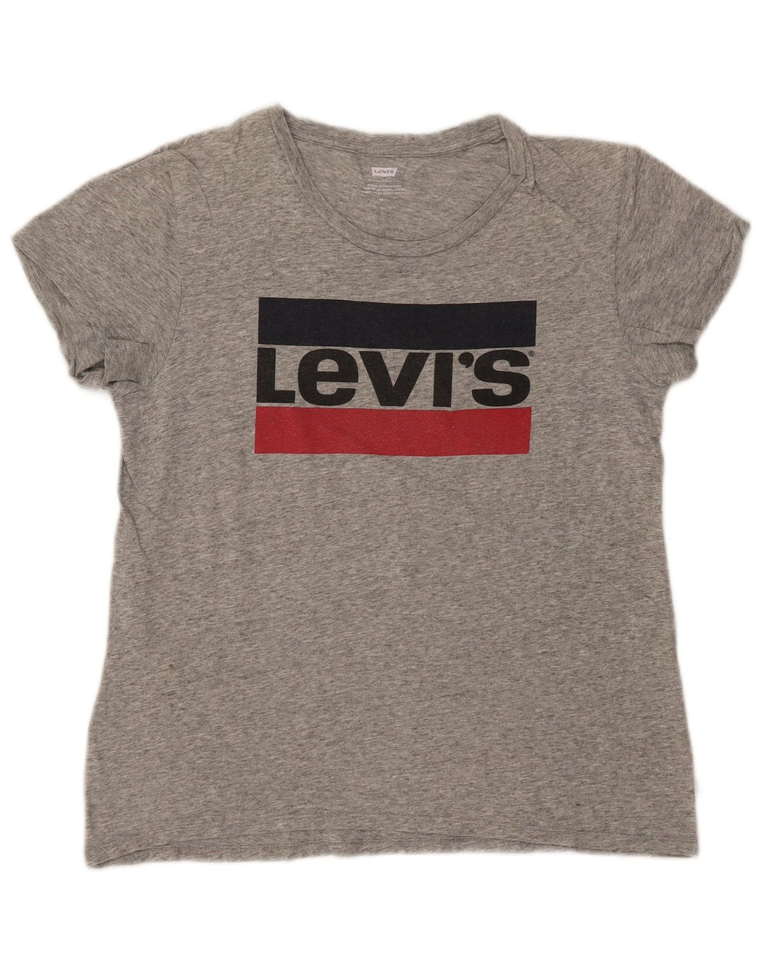 Damska koszulka z grafiką LEVI'S Top UK 12 Medium Grey Flecked