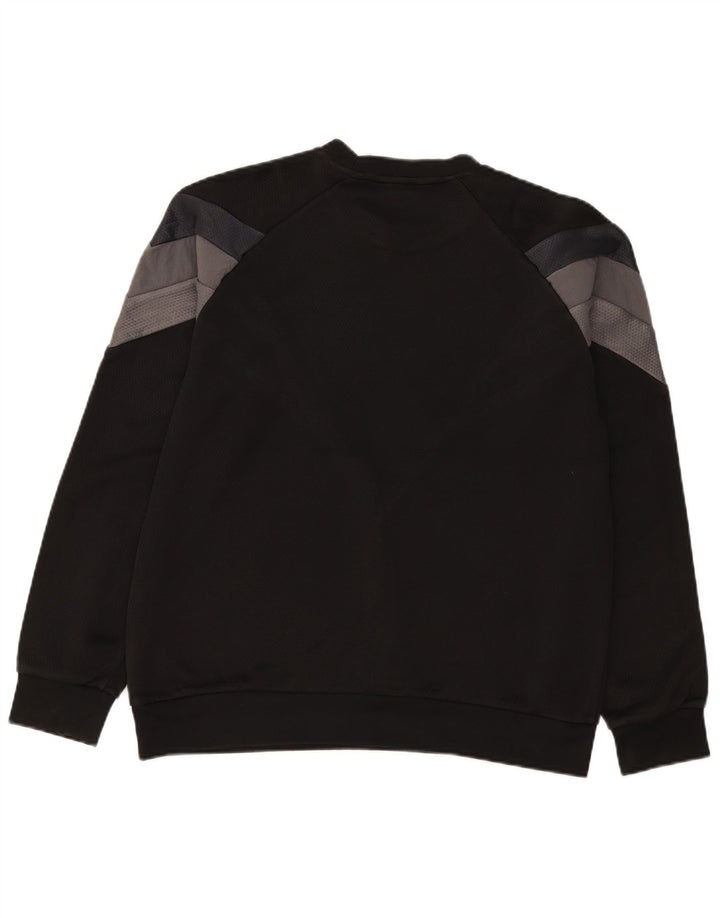 Męska bluza Adidas z grafiką, duża, czarna, z blokami kolorów, poliester