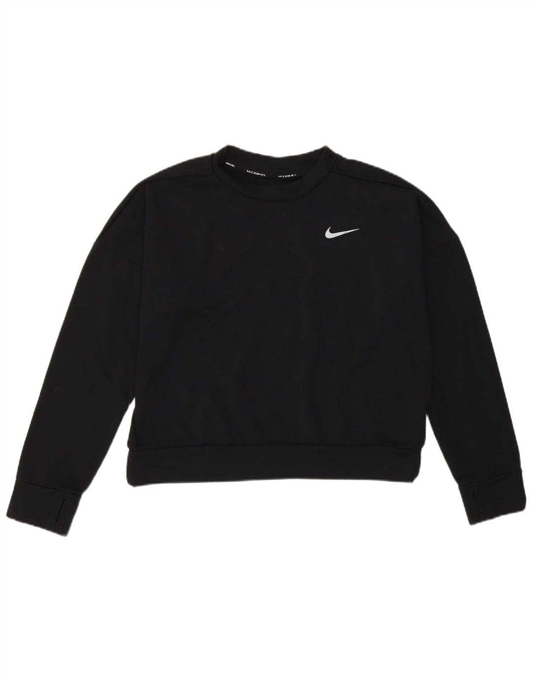 Damska bluza Nike Crop Sweatshirt UK 12 Średni czarny poliester sportowy