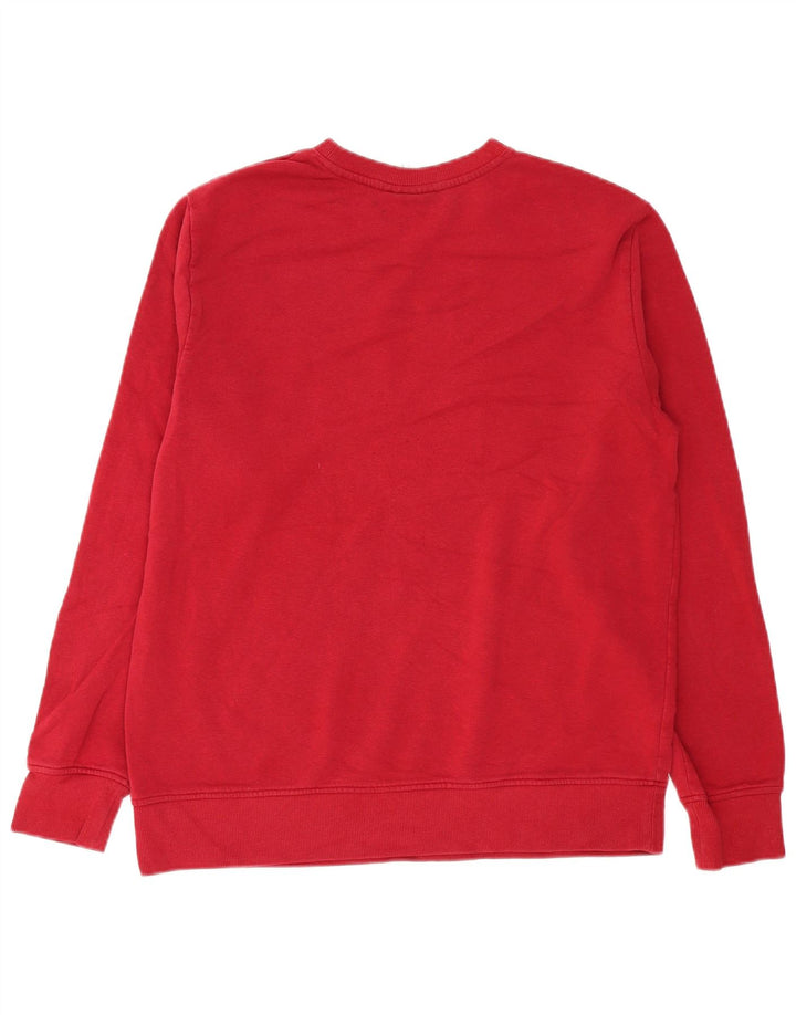 Męska bluza Reebok z grafiką, duża, bordowa, bawełniana