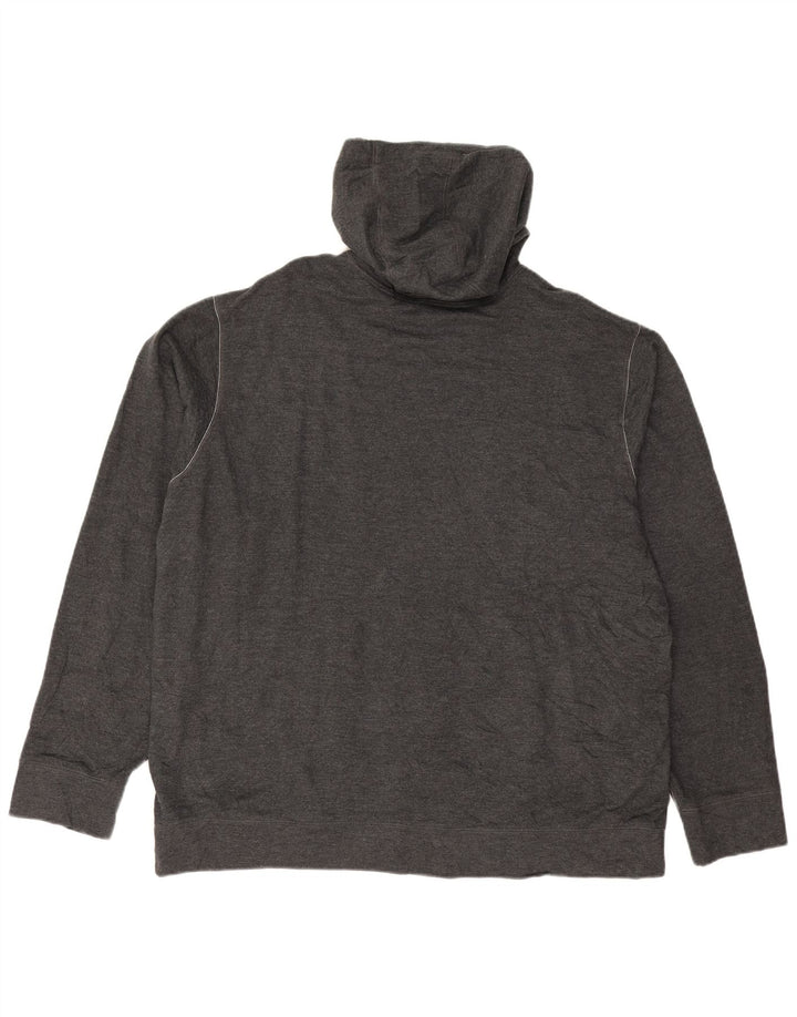 EDDIE BAUER Męski sweter z kapturem XL, szary, bawełniany