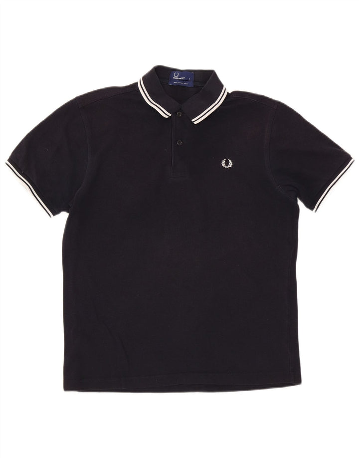 Męska koszulka polo Fred Perry, średnia, granatowa, bawełniana