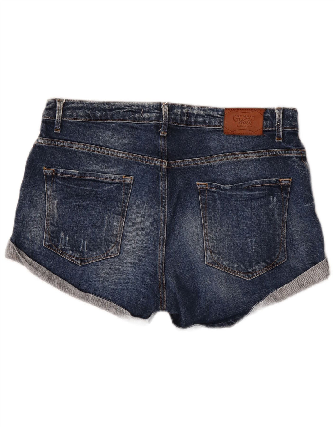 Damskie spodenki jeansowe Zara EU 40 Medium W30 Granatowa bawełna