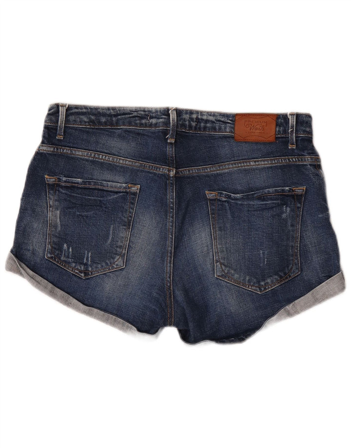 Damskie spodenki jeansowe Zara EU 40 Medium W30 Granatowa bawełna
