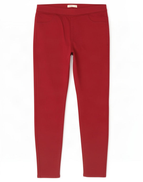 Marks & Spencer Damskie jeansy Jegging UK 12 Medium W30 L26 Czerwona bawełna
