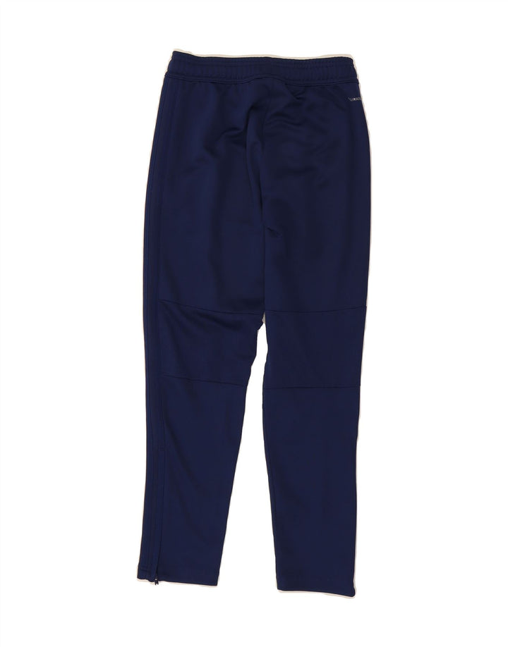 ADIDAS Boys Climacool Tracksuit Trousers 9-10 Years  Navy Blue Polyester Vintage Adidas and Second-Hand Adidas from Messina Hembry 