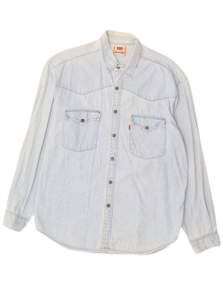 Męska koszula dżinsowa Levi's, duża, niebieska, bawełniana