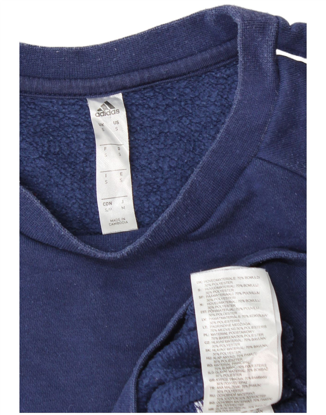 Bluza męska ADIDAS, mała, granatowa, bawełniana