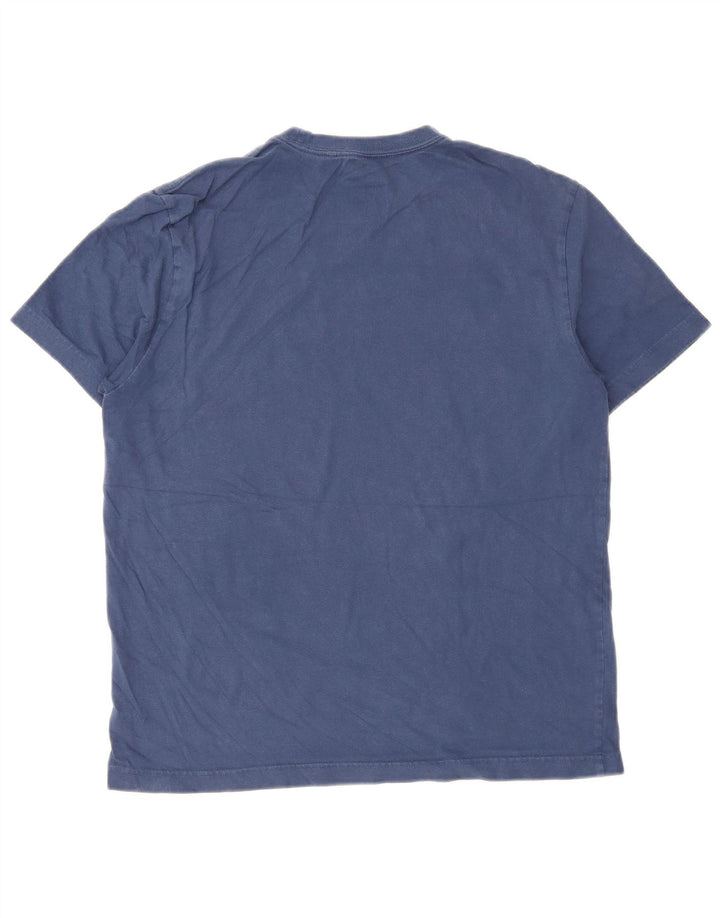 Męski T-shirt z grafiką Hurley, średni, granatowy, bawełniany