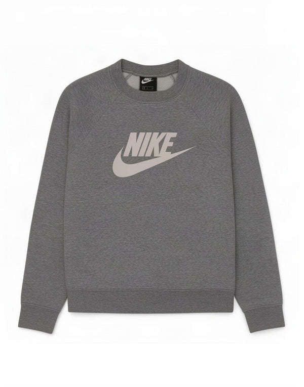 Damska bluza dresowa Nike Graphic Oversize UK 10, mała, szara, nakrapiana