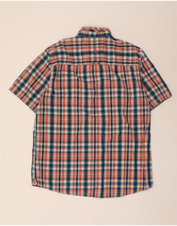 Męska koszula z krótkim rękawem FAT FACE o klasycznym kroju XL, wielokolorowa, bawełniana w kratę