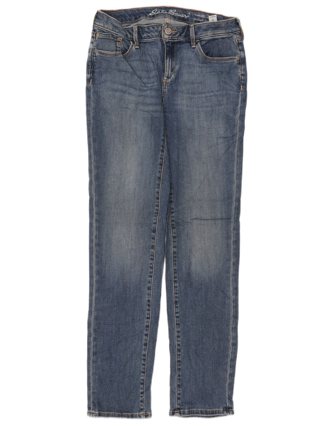 EDDIE BAUER Damskie jeansy proste US 6 Medium W27 L30 Niebieskie