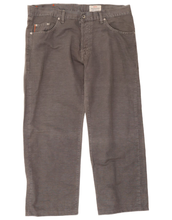 Męskie dżinsy Hugo Boss Comfort Fit W38 L30 Szara bawełna