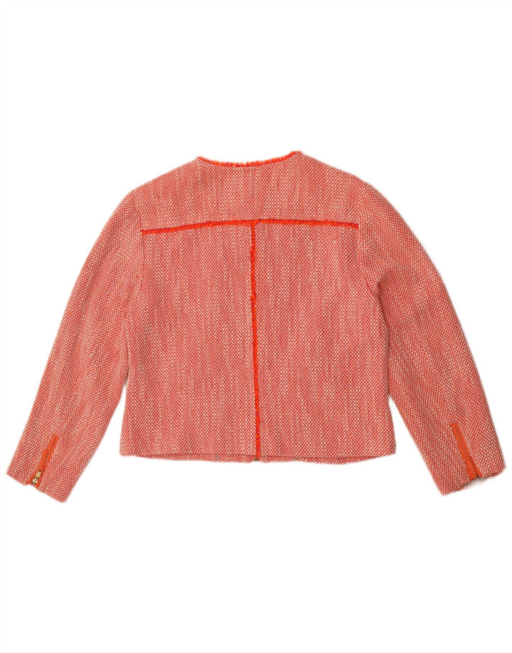Damska marynarka Tommy Hilfiger Crop US 12, duża, pomarańczowa, bawełniana