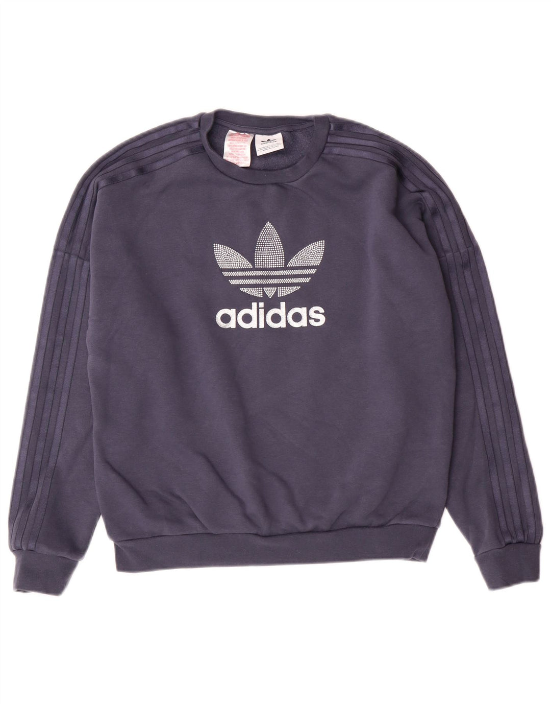 Damska bluza ADIDAS Graphic Jumper UK 12 Średni granatowy, bawełniany