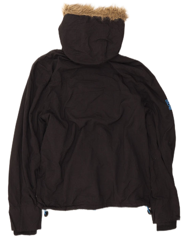 Męska wiatrówka z kapturem SUPERDRY UK 38, średnia czarna