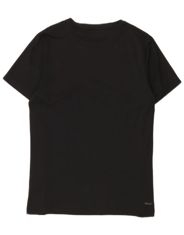 Męski T-shirt z grafiką New Balance, średni czarny poliester