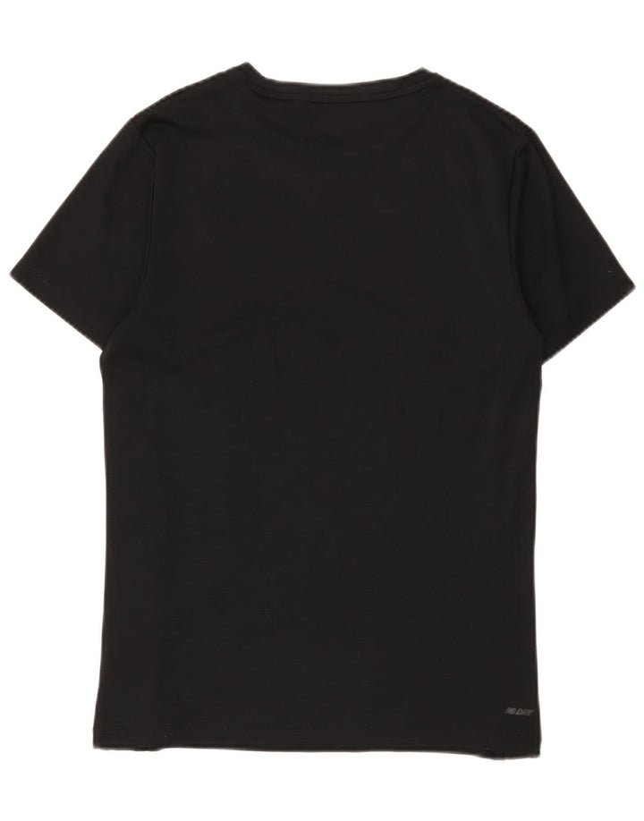 Męski T-shirt z grafiką New Balance, średni czarny poliester