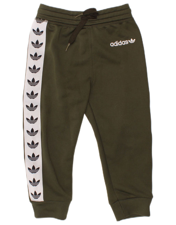 Spodnie dresowe Adidas Baby Boys Graphic 18-24 miesięcy Khaki, bloki kolorów