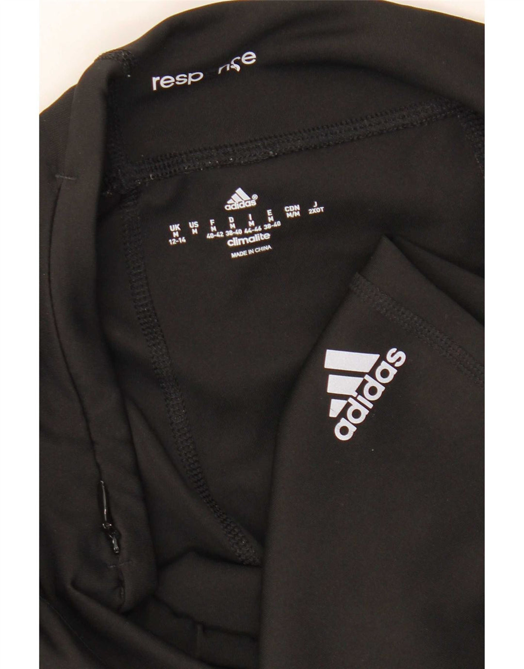 Damskie legginsy Adidas Climalite Capri UK 12/14 Średni czarny poliester