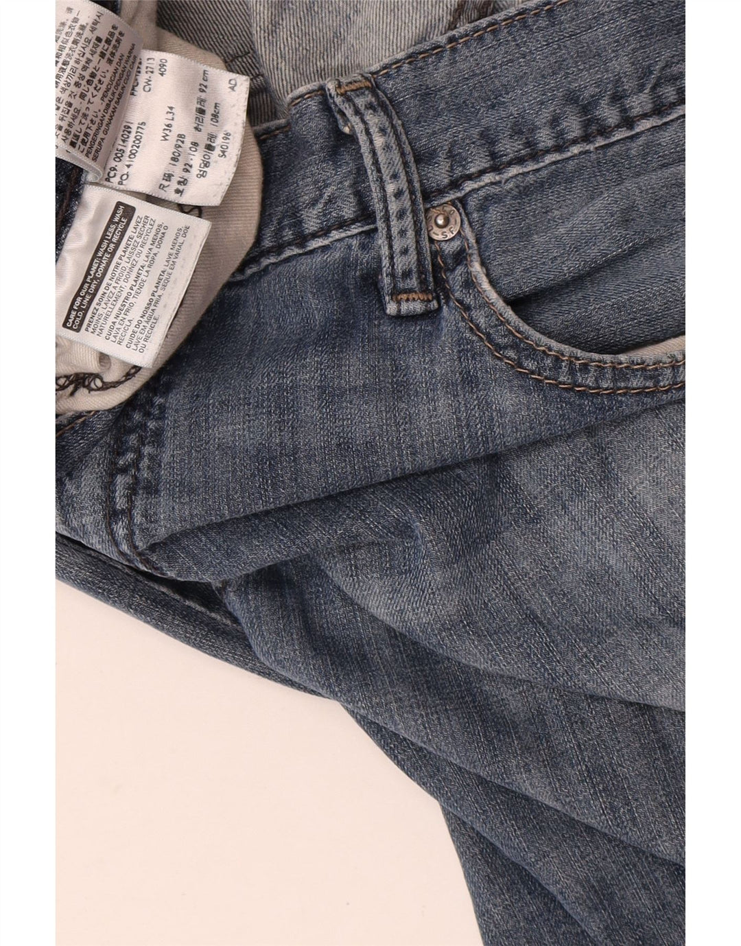 Damskie proste dżinsy Levi's W36 L34 Niebieskie bawełniane