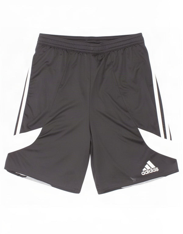 Chłopięce spodenki sportowe Adidas Climalite 13-14 lat XL, czarne, z blokami kolorów