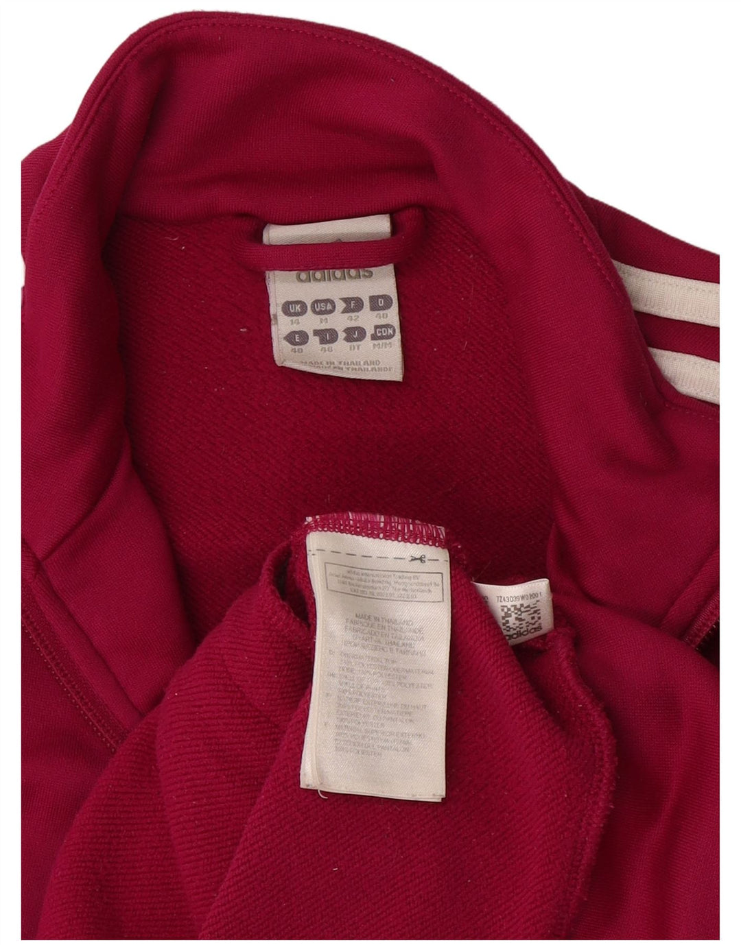 Damska bluza dresowa Adidas UK 14 Średni różowy poliester