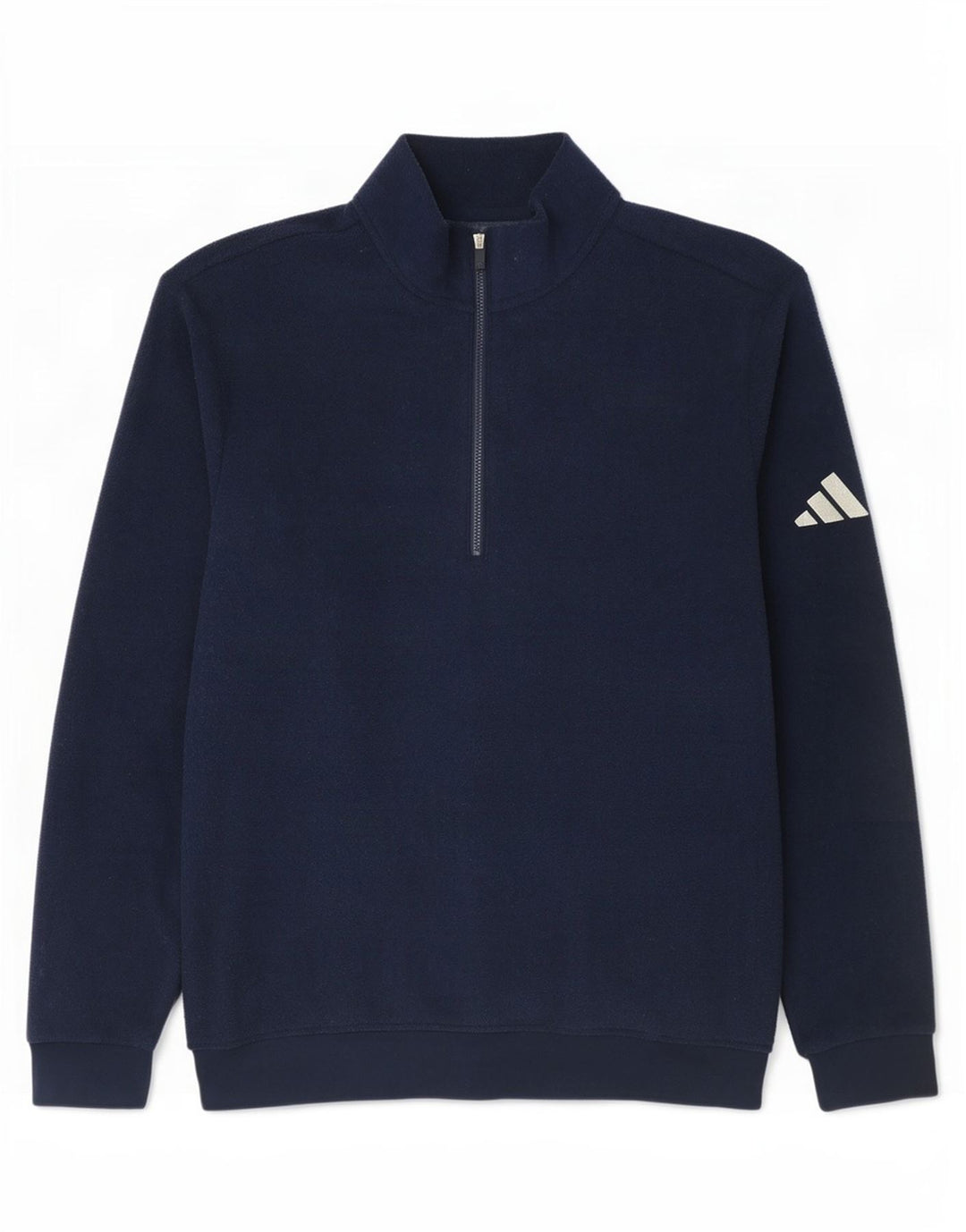 Męska bluza polarowa Adidas z zamkiem błyskawicznym, średni granatowy poliester