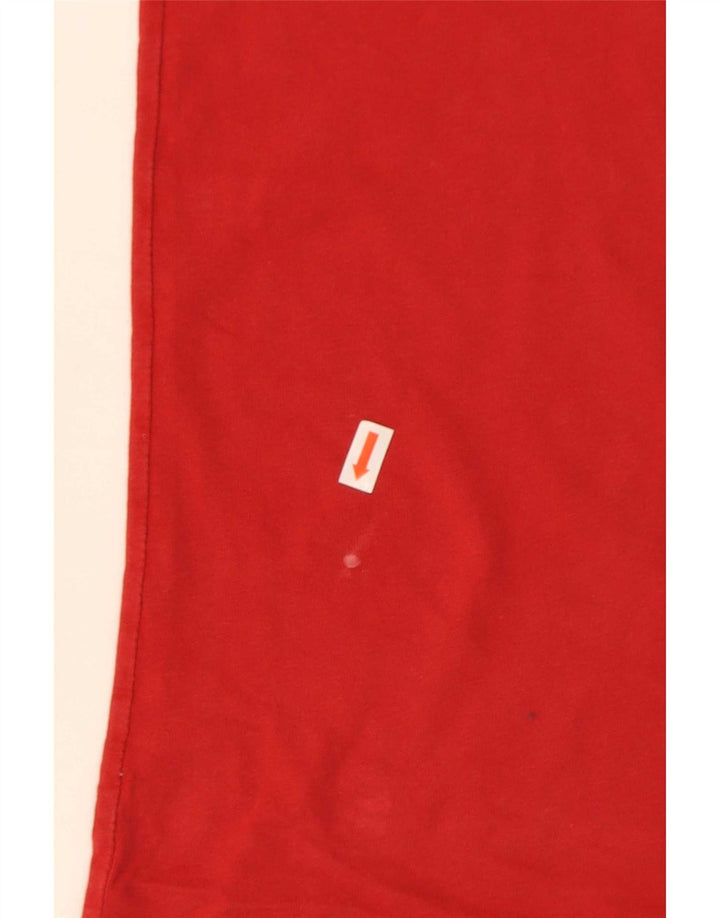 Męski T-shirt Vans o klasycznym kroju z grafiką, bawełniany, średni czerwony