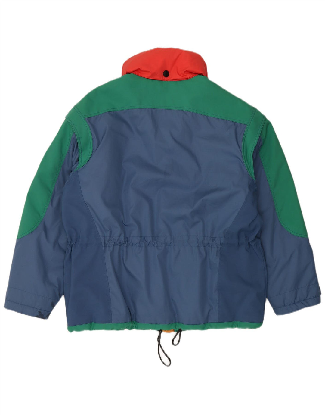 Męska kurtka narciarska DIADORA UK 40, duża, niebieska, poliestrowa z blokami kolorów