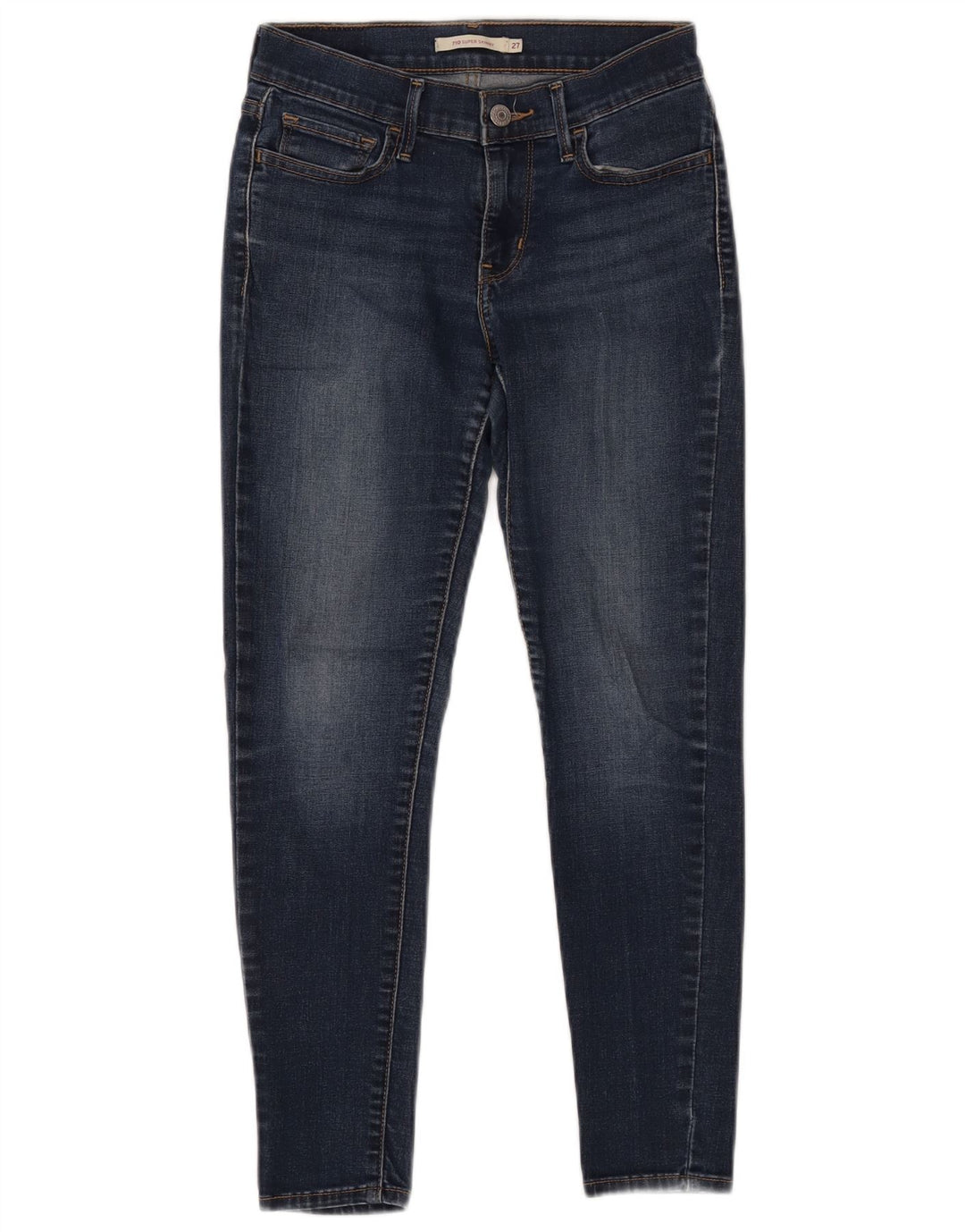 Damskie jeansy LEVI'S 710 Super Skinny W27 L25 Granatowa bawełna