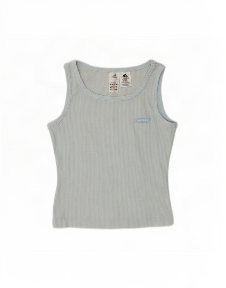 Adidas Damska Kamizelka Top UK 14 Średni Niebieski Nylon