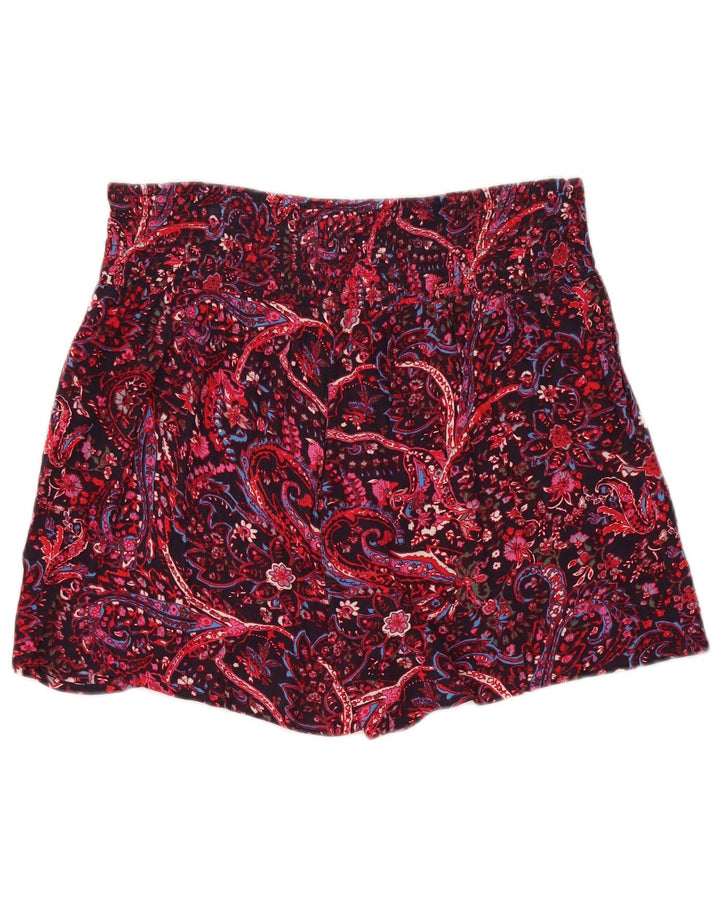 Damskie spodenki z wysokim stanem Fat Face W34, duże, wielokolorowe paisley