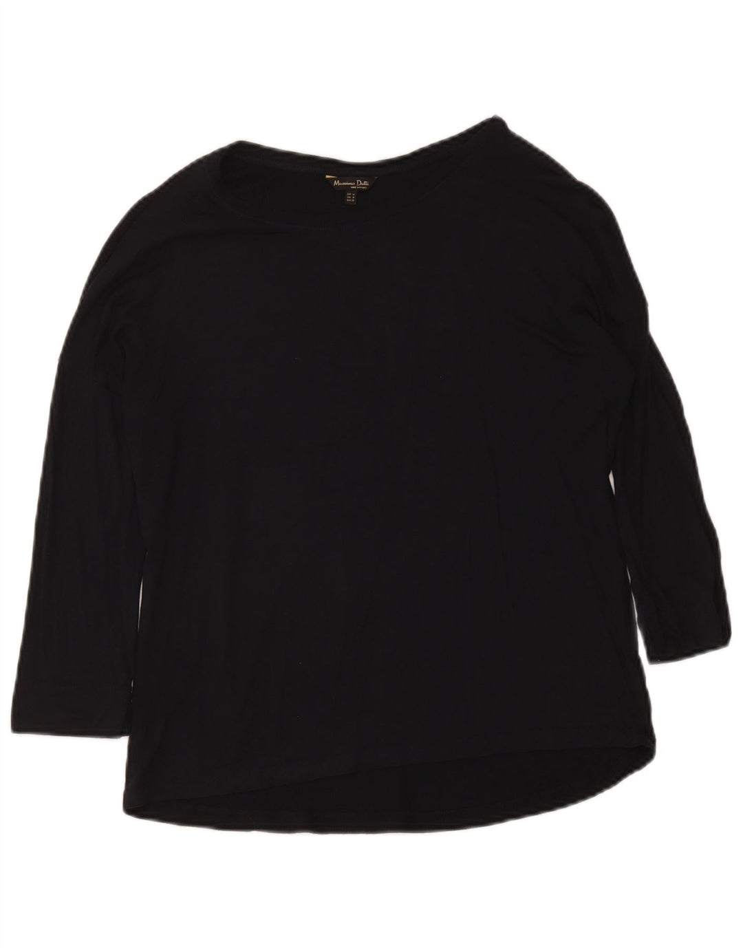 Damski top Massimo Dutti z rękawem 3/4 UK 12, średni czarny