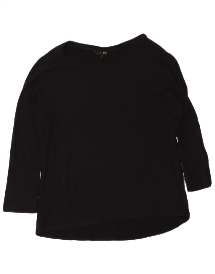 Damski top Massimo Dutti z rękawem 3/4 UK 12, średni czarny