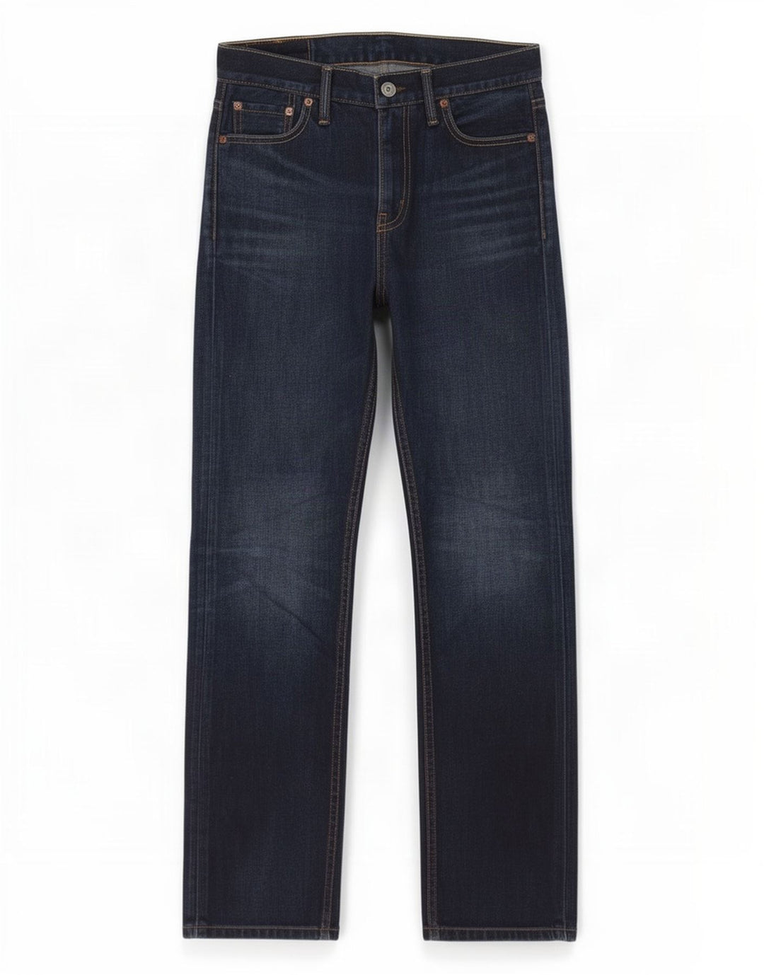 Męskie jeansy Levi's 504 Straight W30 L32 Niebieskie bawełniane