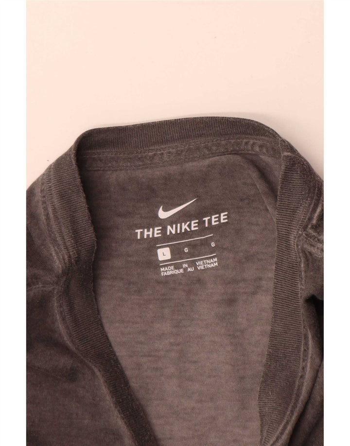 Męski T-shirt z grafiką Nike, duży, szary
