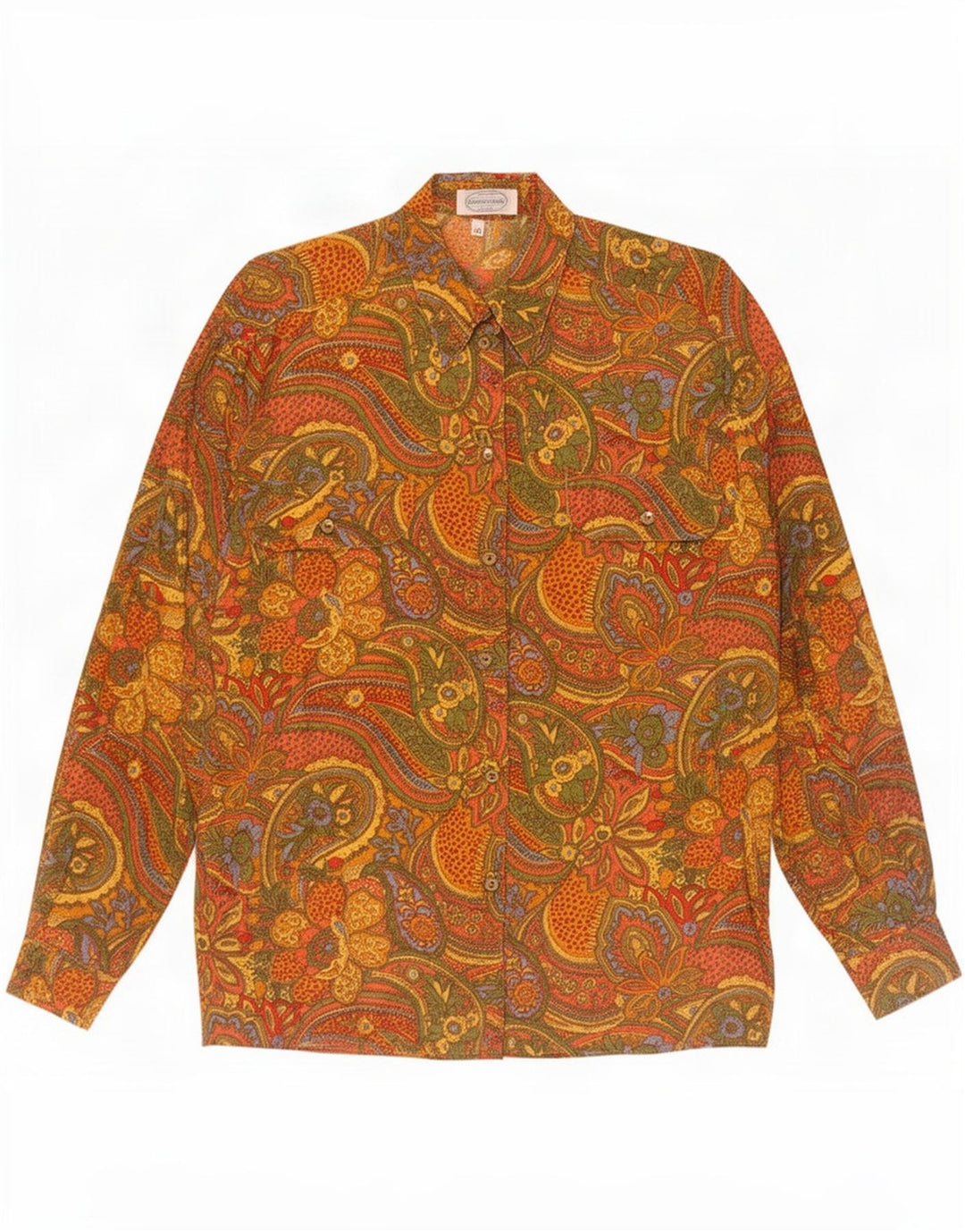 Vintage damska koszula oversize EU 40, średnia, wielokolorowa paisley