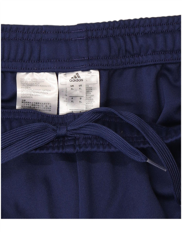 Męskie spodnie dresowe Adidas Aeroready XL granatowe, poliestrowe