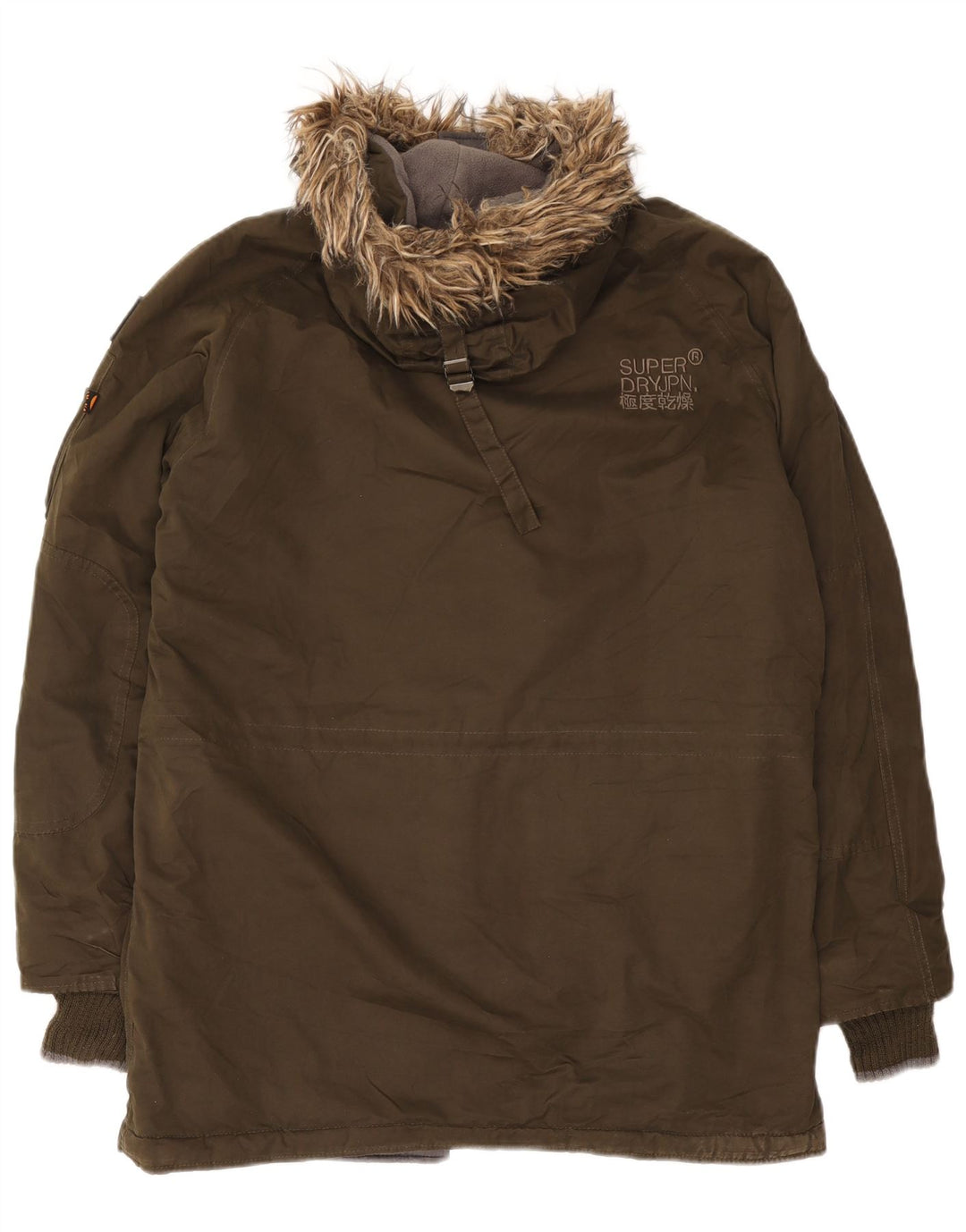 Męska kurtka parka z kapturem Superdry, UK 42 XL, poliester khaki