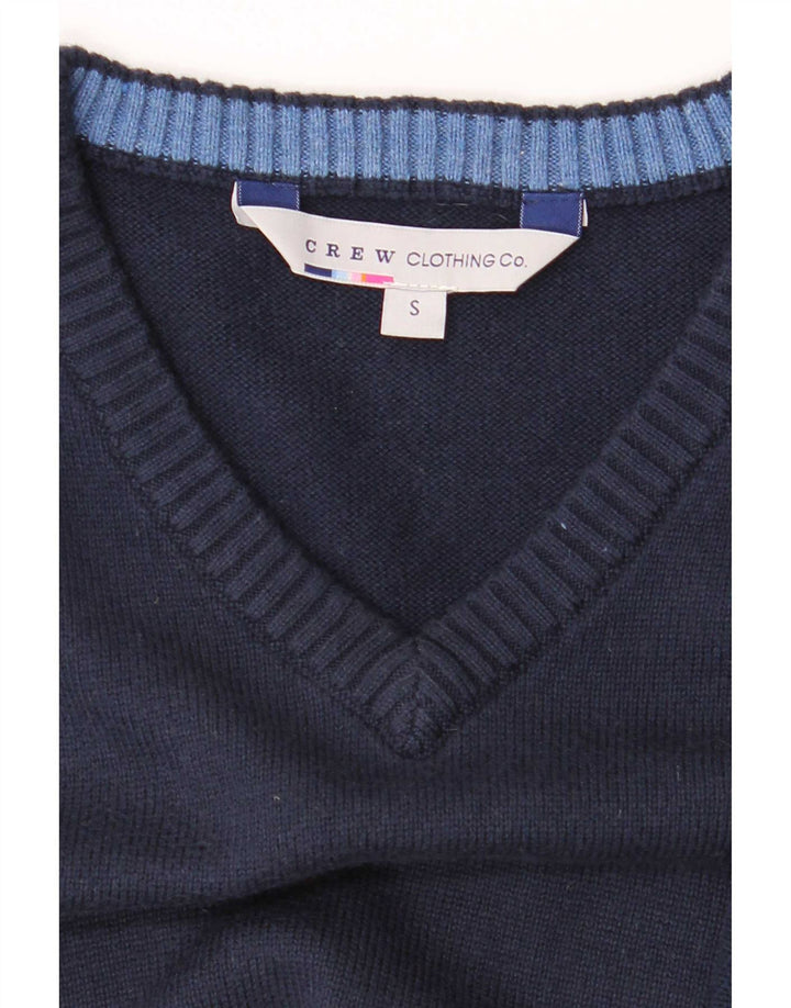 Crew Clothing Męski podkoszulek z kamizelką, mały, granatowy, bawełniany